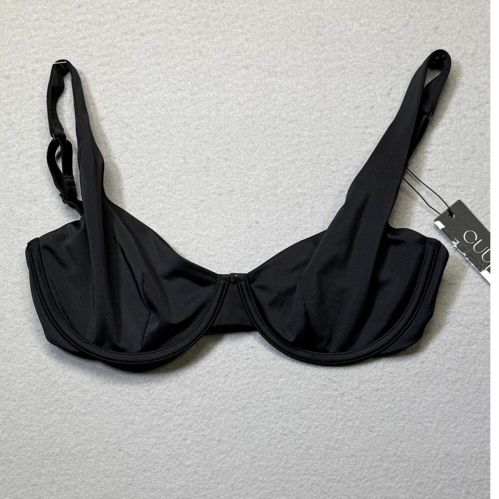 Cuup Swim the Balconette Bikini Top black size 14 $98
